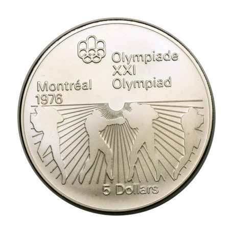 Kanada 5 Dollár 1976 Montreáli Olimpia sorozat Boksz