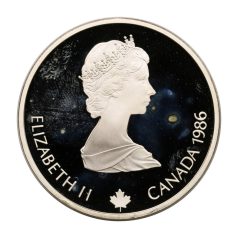   Kanada 20 Dollár 1986 Téli Olimpia Calgary 1988 síakrobatika