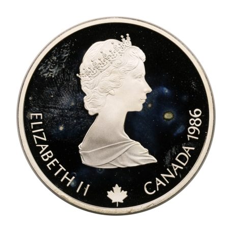 Kanada 20 Dollár 1986 Téli Olimpia Calgary 1988 síakrobatika