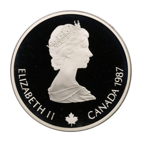 Kanada 20 Dollár 1987 Téli Olimpia Calgary 1988 síugrás