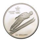 Kanada 20 Dollár 1987 Téli Olimpia Calgary 1988 síugrás