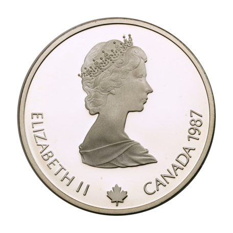 Kanada 20 Dollár 1987 Téli Olimpia Calgary 1988 síugrás