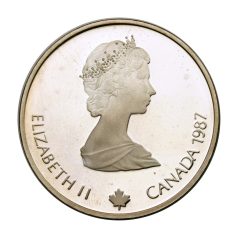 Kanada 20 Dollár 1987 Téli Olimpia Calgary 1988 bob