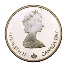   Kanada 20 Dollár 1987 Téli Olimpia Calgary 1988 műkorcsolya