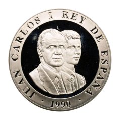   Spanyolország 2000 Peseta 1990 Olimpia Barcelona 1992 Evezés 27g Ag925