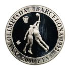 Spanyolország 2000 Peseta 1990 Olimpia Barcelona 1992 Kosárlabda 27g Ag925