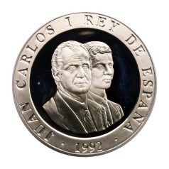   Spanyolország 2000 Peseta 1992 Olimpia Barcelona Fogatverseny 27g Ag925