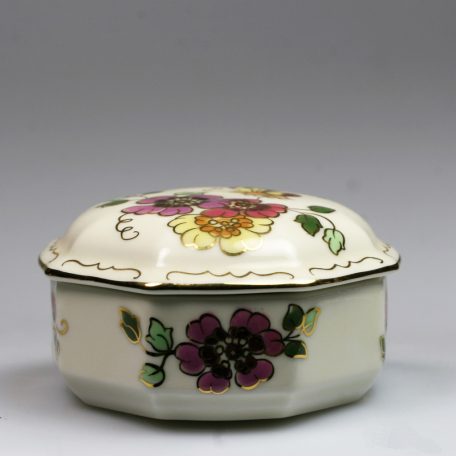 Zsolnay 9142/026 pillangós virágmintás bonbonier