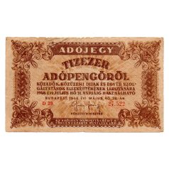 10000 Adópengő 1946 P49 VG