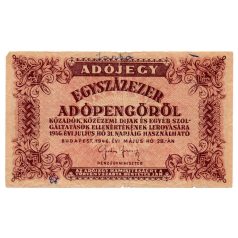 100000 Adópengő 1946 P51A VG