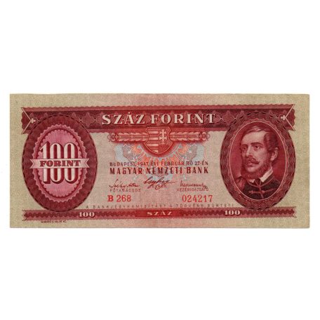 100 Forint Bankjegy 1947 EF
