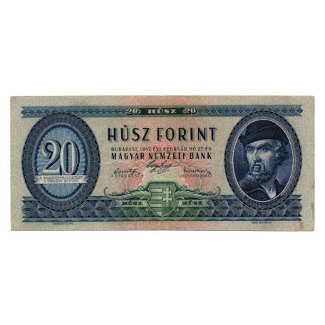 20 Forint Bankjegy 1947 aVF