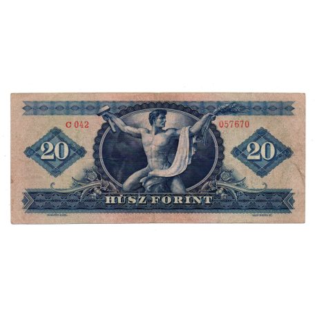 20 Forint Bankjegy 1947 aVF