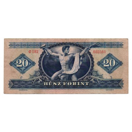 20 Forint Bankjegy 1947 F
