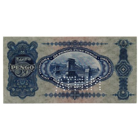 5 Pengő Bankjegy 1928 MINTA UNC
