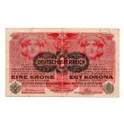 1 Korona Bankjegy 1916 Deutschösterreich bélyegzéssel F