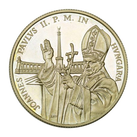 Pápa látogatása 500 Forint 1991 PP, díszdobozban