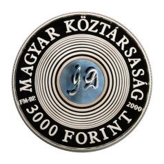   Gábor Dénes 3000 Forint 2000 PP 31,46g Ag925 tájékoztatólappal együtt