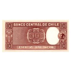 Chile 10 Peso Bankjegy 1958-1959 P120