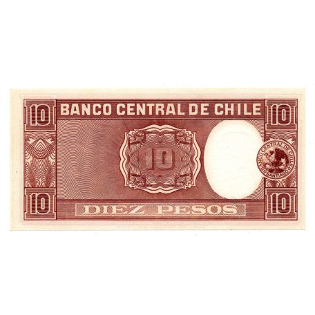 Chile 10 Peso Bankjegy 1958-1959 P120
