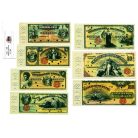 Chile Banco Comercial de Chile Bankjegy sor 1898 összesen 7db MÁSOLAT