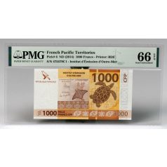   Francia Csendes-óceáni Területek 1000 Frank 2014 P6 PMG66EPQ
