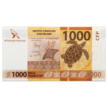 Francia Csendes-óceáni Területek 1000 Frank 2014 P6 PMG66EPQ