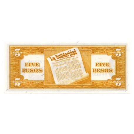 Fülöp-szigetek 5 Pesos Bankjegy 1949 P135e UNC