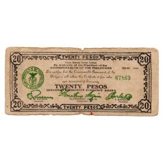 Fülöp-szigetek 20 Peso Bankjegy 1944 PS528a