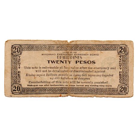 Fülöp-szigetek 20 Peso Bankjegy 1944 PS528a
