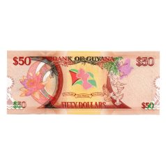 Guyana 50 Dollár Bankjegy 2016 P41 Jubileumi emlékbankjegy
