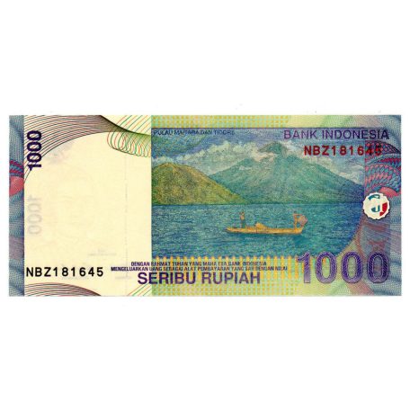 Indonézia 1000 Rúpia Bankjegy 2012 P141l