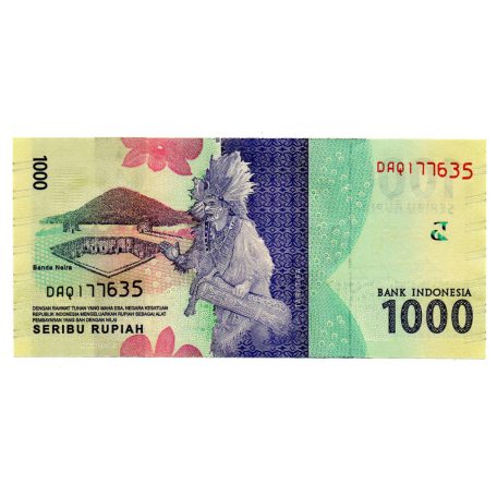 Indonézia 1000 Rúpia Bankjegy 2017 P154b UNC