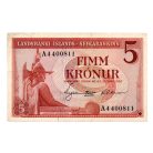 Izland 5 Korona Bankjegy 1957 P37