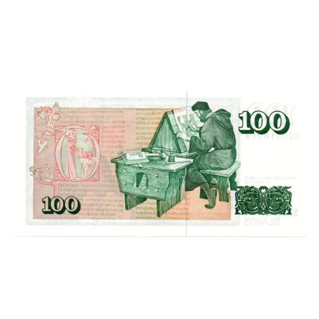 Izland 100 Korona Bankjegy 1961 P50a (1981)