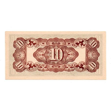 Fülöp-szigetek Japán megszállása 10 Centavos Bankjegy 1942 P104a