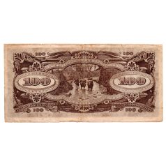   Malájföld Japán megszállása 100 Dollár Bankjegy 1944 PM8a vízjeles