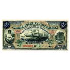 Kanada 5 Dollár Bankjegy 1880 Specimen MÁSOLAT