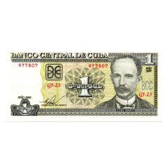 Kuba 1 Pezó Bankjegy 2009 P128d