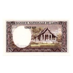 Laosz 20 Kip Bankjegy 1963 P11b