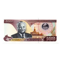 Laosz 5000 Kip Bankjegy 1997 P34b
