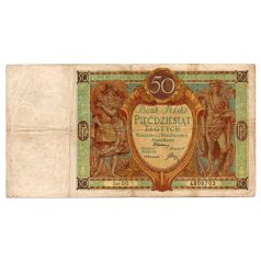 Lengyelország 50 Zloty Bankjegy 1941 P71