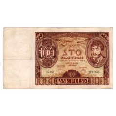 Lengyelország 100 Zloty Bankjegy 1934 P75a