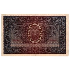   Lengyelország 5000 Márka Bankjegy 1920 P31a M31a II. sorozat A