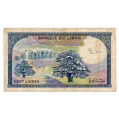 Libanon 100 Font Bankjegy 1988 P66d