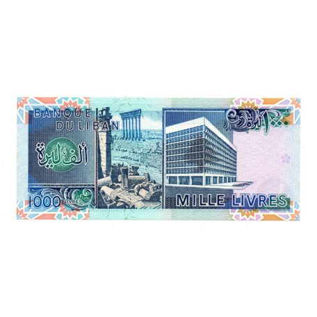 Libanon 1000 Font Bankjegy 1988 P69a UNC