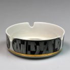 Szász Endre Hollóházi porcelán hamutartó Napfény dekor 9117-es formaszám