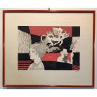 Szász Endre: Emlék szitanyomat 