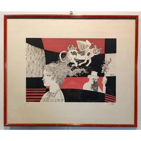 Szász Endre: Emlék szitanyomat 