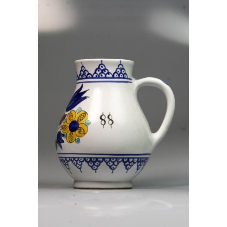 Mázas kézzel festett kerámia kancsó korsó 1688 replika
